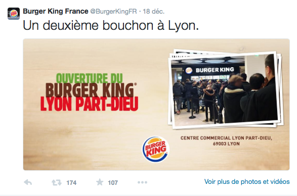 Ouverture d'un Burger King à Lyon
