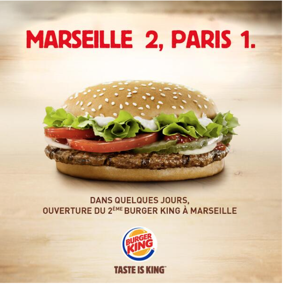Capture d'écran Twitter de Burger King France